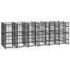 Outdoor Dog Kennel Steel 119 ft¬≤