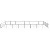 Dog Kennel Black 430.6 ft¬≤ Steel