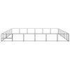 Dog Kennel Black 452.1 ft¬≤ Steel