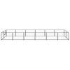 Dog Kennel Black 129.2 ft¬≤ Steel
