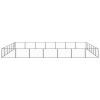 Dog Kennel Black 452.1 ft¬≤ Steel