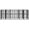 Outdoor Dog Kennel Steel 119 ft¬≤