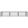 8-Panel Dog Playpen Black 39.4"x19.7" Powder-coated Steel